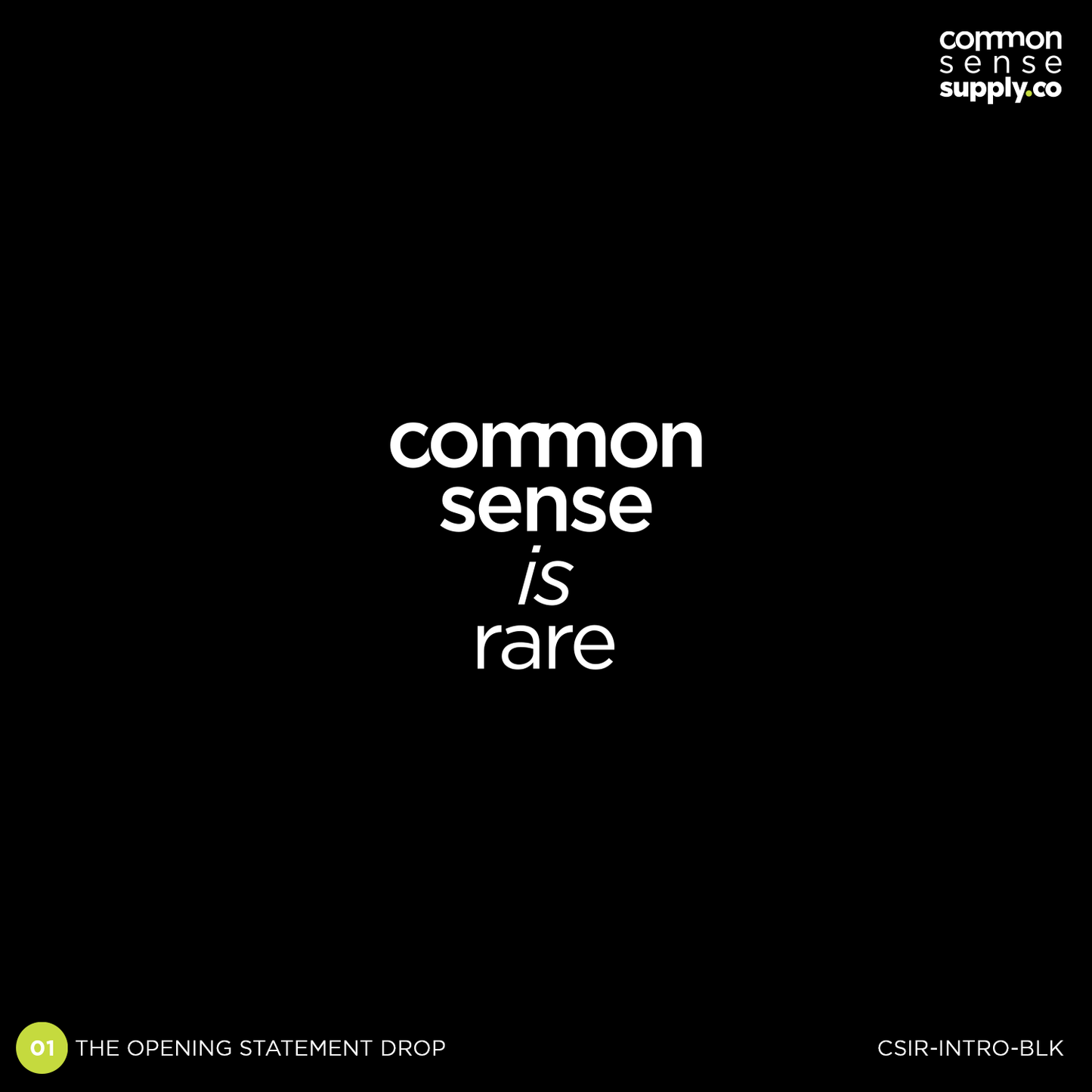 common sense is rare – introverted edition
